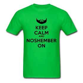 No Shave November Keep Calm Shirt